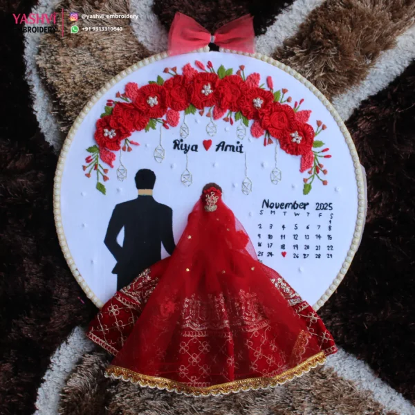 Wedding Embroidery Hoop for gifting